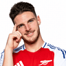 Declan Rice to complete 90+ accurate passes vs Atletico Madrid