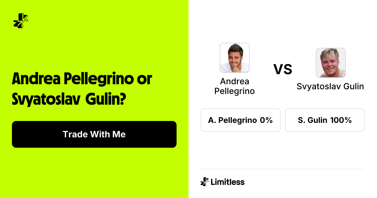 Andrea Pellegrino vs Svyatoslav Gulin Odds: Andrea Pellegrino 51% to ...