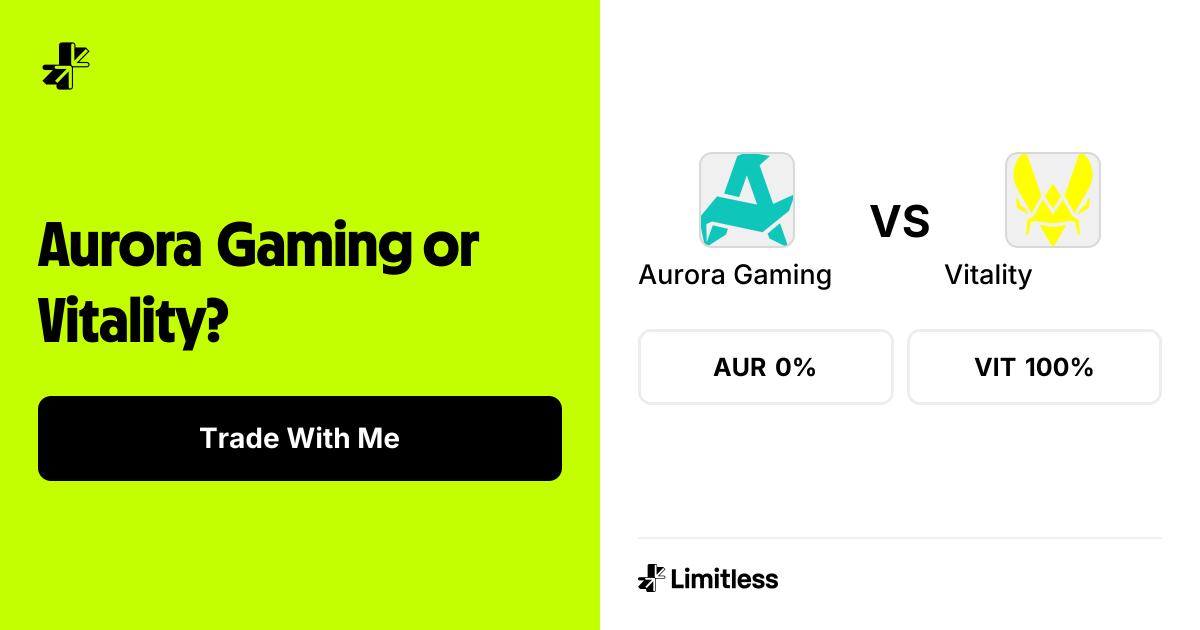 Aurora Gaming vs Vitality: Map 2 Winner | Limitless