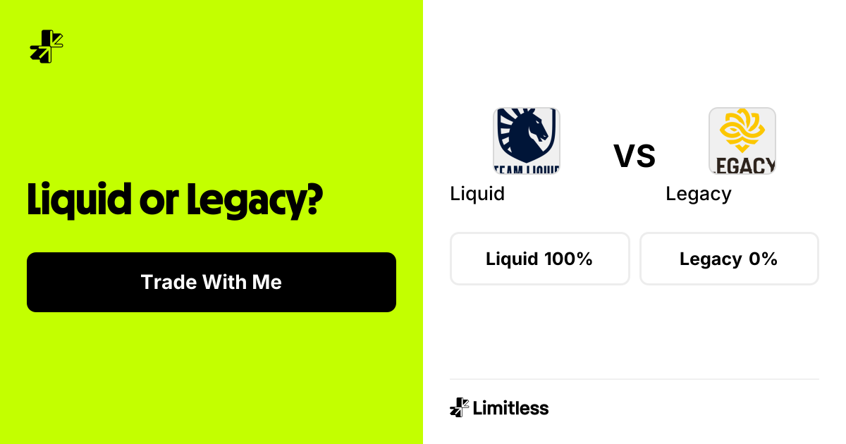 Liquid vs Legacy Odds: Legacy 54% to Win | PGL Masters | Limitless