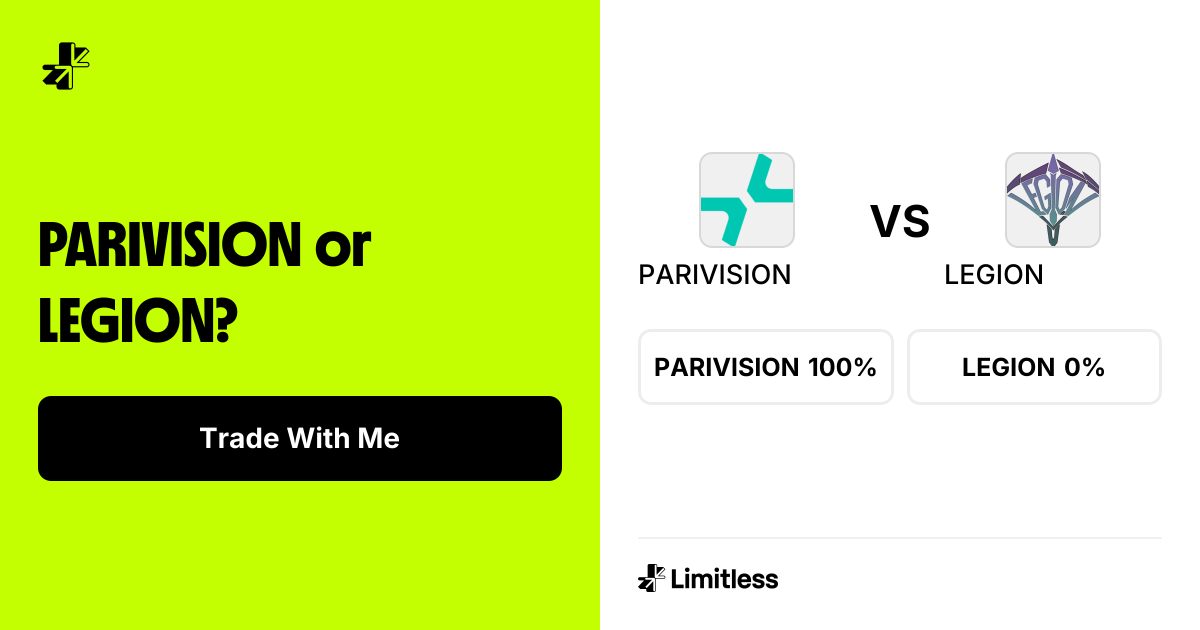 PARIVISION vs LEGION Odds: PARIVISION 98% to Win | PARI Universe ...