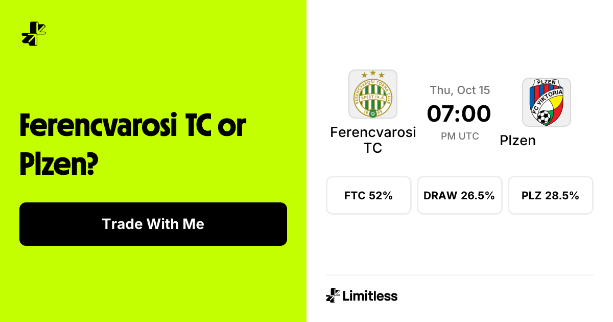 UEL, Ferencvarosi TC vs Plzen | Limitless