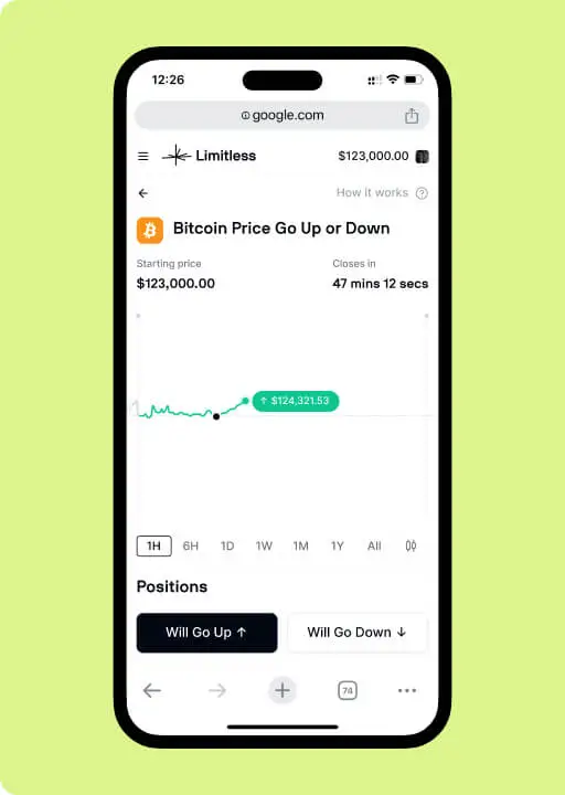 Limitless Exchange - Farcaster Mini Apps screenshot